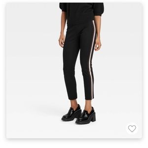 High rise slim fit bistretch ankle pants